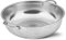 MGE - Scolapasta Perforato con Manico e Base - Scolatutto in Acciaio Inox con Maniglie e Base di Supporto - 25 cm