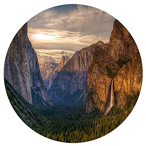 Yingxin34 Puzzle 1000 Stück Yosemite National Park Landschaft Klassisches Puzzle DIY Kit Spielzeug Einzigartiges Geschenk Home Decor Rundpuzzle