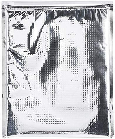 Insulated Bag - 3 Types 5pcs/set Aluminum Foil Insulated Food Storage Bag Thermal Cooler Silver(25 * 30cm)