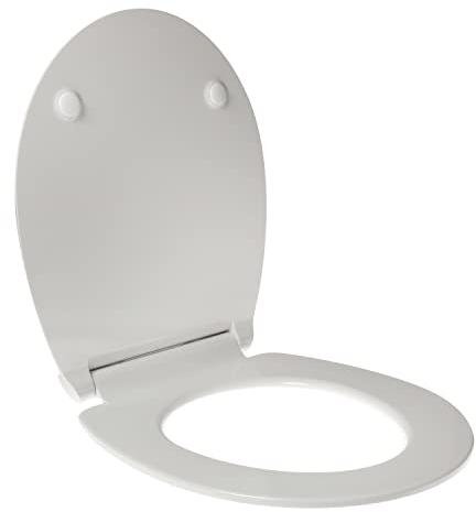 WC-Sitz für Hatria Derby Slim Duroplast Weiß Scharnier Edelstahl