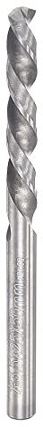 sourcing map Solid Carbide Twist Drill Bits 3.5mm, Metric Left Hand Spiral Flutes Straight Shank Tungsten Steel Drilling Tool for Stainless Steel Alloy Metal