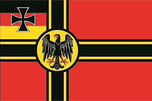 U24 Fahne Flagge Deutscher Widerstand Kriegsflagge Weimarer Adler Bootsflagge Premiumqualität 60 x 90 cm