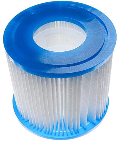 vhbw Cartouche filtrante Type VII Compatible avec Bestway Lay-Z-Spa Siena, Saint Tropez, Vegas Spa, Bain à remous - Filtre de Rechange Bleu/Blanc