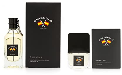 SPAGNOLO - Auténtico Promoción 75ml + 30ml, Colonia Hombre, Pack 2 Productos, Perfume Formato Spray, Eau de Toilette Natural y Masculina, Aroma Cítrico Especiado, Fragancia Fresca