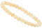 ELEDORO Stretch Armband aus echten Edelstein-Perlen (6mm) – Perlenarmband für stilvolle Eleganz (Calcit gelb)