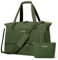 ETRONIK Sporttasche Reisetasche Damen, Weekender mit Schuhfach & Nassfach, Sport Travel Bag Weekender Damen für Reisen Gym Yoga, Handgepäck Tasche für Flugzeug, Grün, Mittel