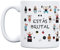 UO Taza de regalo con mensaje Estás brutal, regalo para amigas, regalo para amigos, regalo original de Navidad, regalo amigo invisible original, 350 ml, Cerámica