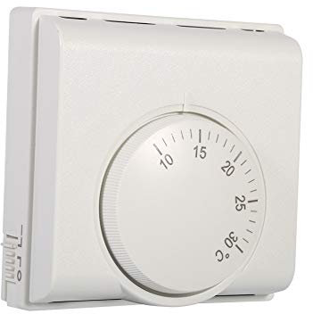 Air Conditioning Thermostat, 220V Room Mechanical Temperature Controller, with ON/OFF Switch, for Central Air Conditioning