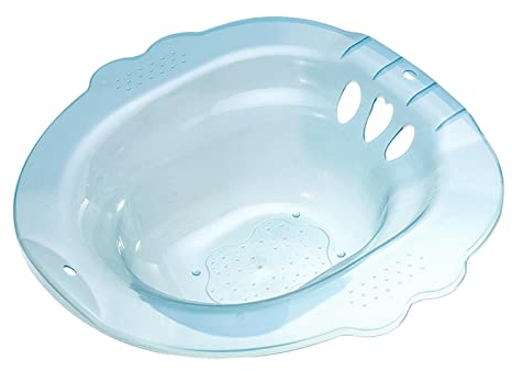 TOOYFUL Sitzbad für Toilettensitz, Sitzbad, Becken, Hüftbad, Dampfsitz für ältere Frauen und Männer, Blau