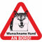 Indigos UG - Namensaufkleber Hund - Shiba Inu - Aufkleber mit Namen & Wunschtext - individuell personalisiert - Auto - Motorrad - LKW