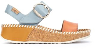 Pikolinos Keilsandalen in Leder MARINA für Frauen Farbe NECTAR
