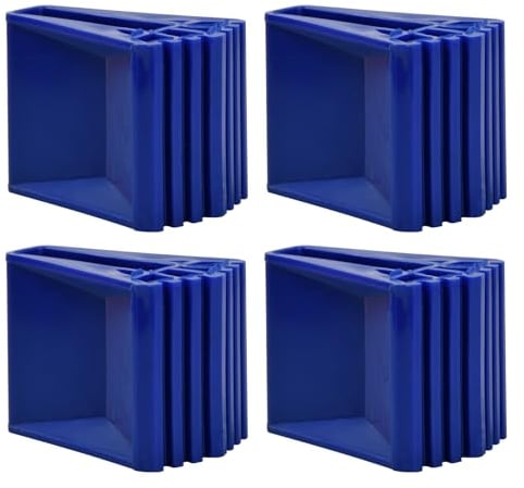 4 Pcs Ladder Feet Covers, Rubber Feet for Step Ladder, Ladder Feet Caps Replacement, Non-Slip Ladder Feet for Extension Ladder, Foot Pads Folding Ladder Accessory, Big Foot Ladder Mat (Blue)