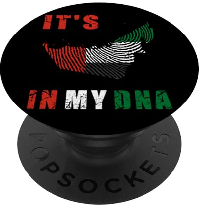 VAE, Vereinigte Arabische Emirate, VAE Karte, Emarati, VAE Flagge. PopSockets mit austauschbarem PopGrip