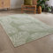 Fusion Green Tropical Leaf Rug (180 x 120cm) - Low Pile, Hypoallergenic, Machine Washable, Non-Slip - Living Room & Bedroom Decor