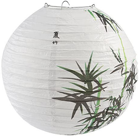 INTCHE DéCoration de Style Oriental de Lanterne de Papier D'Abat-Jour de 30Cm Chinois, Bambou