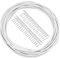LWMLWM Filo per Tende da 10 m, Bianco Rivestito in Plastica, Con 20 Ganci e 20 Occhielli, Set per Aste e Doccia