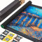 Premium Jigsaw Puzzle Mat Roll-Up Design Non-Crease Rubber Surface, Accommodates 500 to 2000 Pieces 49”x 36”Large Black Pad with Sorting Trays and Accessories Ideal outdoor Gift for Puzzle Enthusiasts