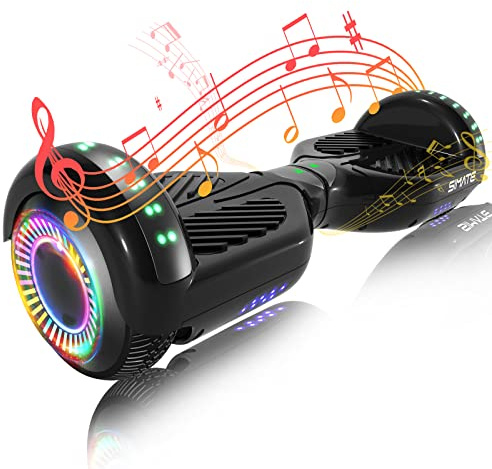 SIMATE Hoverboard, Bluetooth All Terrain Hover Boards with LED Lights and APP Control, Gifts for Kids Adults Girls Boys, for All Ages