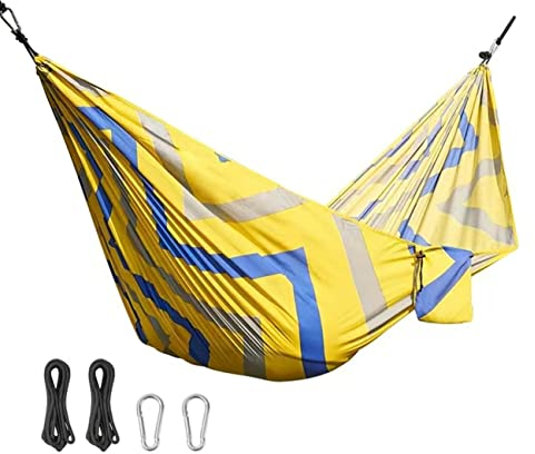 Übergroßes Tuch zum Aufhängen im Freien, Doppel-Hängematte, tragbares Hängezelt für Veranda, Garten, Hinterhof, Außen/Innen(Color:D,Size:one Size)