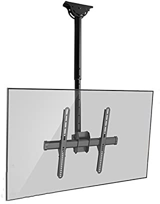 TV-Halterung FERNSEHER Deckenhalterung Einstellbare Halterung Verlängerung Neigung Rotation FERNSEHER Aufhänger for die meisten 32-70-Zoll-Flachbildfernseher, max VESA 40. 0x400mm, unterstützt bis zu