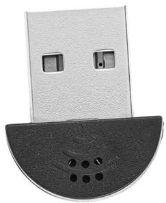 Sarini USB 2.0 Mini Notebook Microphone, Portable USB Studio Voice Microphone MIC Adapter For Computer PC