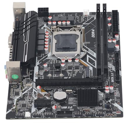 Vikye Computer-Motherboard, H410 64 GB DDR4 DIMM-Steckplätze LGA1200 ATX-Motherboard Passend für I3 I5 I7 Gen (PCIe 3.0, NVME M.2-Schnittstelle)
