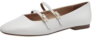 Tamaris Women's 1-22142-44 Ballerina, White, 6.5 UK