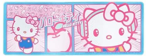 Hello Kitty Desk Mat - Officially Licensed Sanrio Merchandise, Large Rubber Mouse Pad with Pink Kawaii Design, Great for Gaming, Working, Functional Office Accessory | Paladone