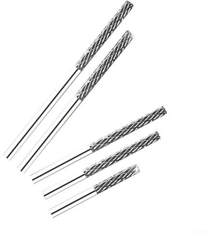 YUANGANG 3Mm Long Shank Tungsten Carbide Burr for Milling Cutter Rotary Tool Metalwork Wood Carving Deburring for Metalwork (3x80x30)
