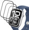 Holilo 3 Stück Schutzfolie für Panzerglas kompatibel mit Apple Watch Series 10 46mm folie, Vollabdeckung weiche Kante Anti-Kratzen Ultra-klar 9H Härte HD Kratzfeste Displayschutzfolie