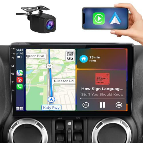 Autoradio Stereo für Jeep Wrangler JK Compass Grand Cherokee Dodge Ram mit CarPlay Android Auto