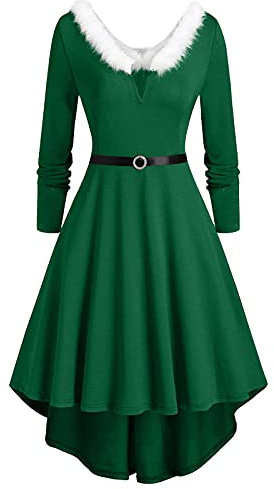 Langes Kleid für WomenDeep Vjemding Modekleid Sexy Damen Kleid Party Schwarzes Kleid Damen Samt