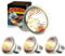 JINHENDS 50W Reptile Heating Bulb, E27 Dimmable UVA+UVB Bulb Tortoise, Turtle Basking Bulb for Reptiles and Amphibians, Heat Lamp Bulb for Tortoise, Bearded Dragon, Lizard, Snake (4 Pack)