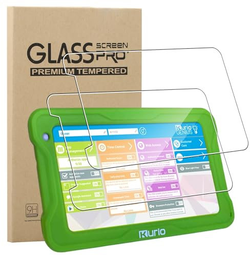 GEJEFA Protection Écran pour Tablette Enfant Kurio Gulli Connect 4 7 Pouces, 2 Pièces 9H Dureté Anti-Rayures Verre Trempé Tablette Enfant Kurio Gulli Connect 4[Haute Définition][Sensibilité Tactile]