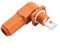 Optimized Design 90 Degree Elbow Connection on a Reliable 200A Battery Energy Storage Connector (orange)