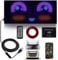 Looklight Augen Auto Led,Augen für Auto Led Anzeige Programmierbar,Neon Schild Personalisiert,Innenbeleuchtung Bluetooth USB für LKW,Text,Graffiti,Smart App（27cm*12cm）
