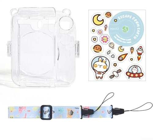 Sleek and Functional Protective Shell Designed Exclusively For the For Instax Mini 12 Camera (Pink)