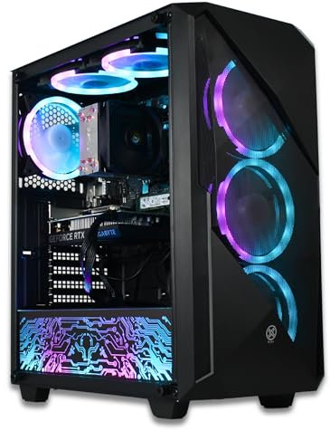XUM Legend Prebuilt Gaming PC, Intel i5-13400F, RTX 5060 8GB, 16GB DDR4 RAM, 1TB NVMe SSD, 700W PSU, aRGB, WiFi 5, Windows 11, VR Ready, Streaming Ready, High-Performance Gaming Computer