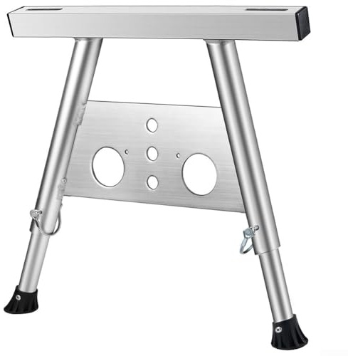 Verstellbarer Leiter-Abstandshalter für Dacharbeiten, Stahl-Dachleiter-Haken-Set mit Werkzeugablage, rutschfeste Füße, passend für Verlängerungsleitern, 430 x 310 x 90 mm