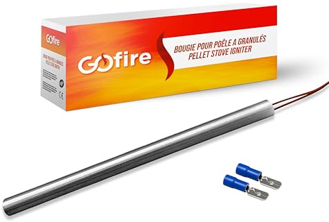Candela di accensione per stufa a pellet compatibile con CMG/CAMINETTI MONTEGRAPPA (180 mm - Ø 10 mm - 320 W - 230 V - lc500)