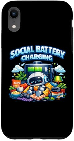 Social battery is charging Case for iPhone XR