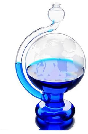 TimesFriend Storm Glass Forecaster Predicting Weather Forecasting Home Ornament Local Cool Monitor Bottle Visual Live Report Reporting Box Ball Indoor Desktop for Kids Toy