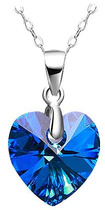 EMPATHY JEWELS Rose éternelle, fête des mères, cadeau de fête des mères, boîte cadeau en rose véritable naturelle préservée avec collier en forme de cœur, cadeau pour femme, petite amie, anniversaire,