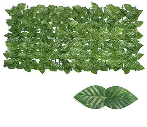 Skrskr Künstliche Efeu Hecke Garten Sichtschutz Künstliche Blätter Gartenzaun Sichtschutzzaun Für Außendekoration 1x