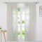 Joyswahl Voile Gardine in Ausbrenner Qualität mit edlem Ranken-Design transparenter Vorhang »Jessica« Unifarbiges Schals Wohnzimmer Fensterschal BxH 140x245cm Sand mit Schlaufen 1 Stück