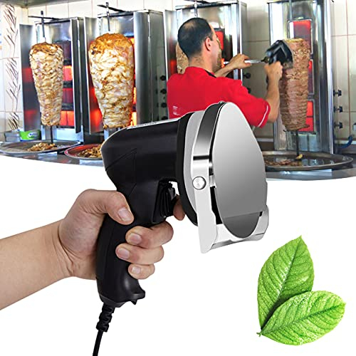 ZhiLianZhao Electric Kebab Knife Meat Slicing Tool, Handheld Turkish Kebab Knife, with Easy to Clean, for Restaurants, Hot Pot Restaurants
