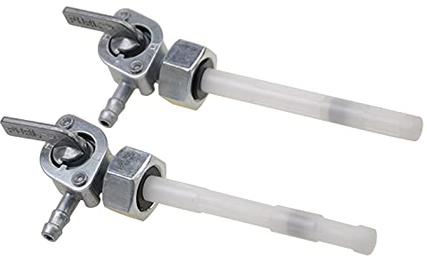 GOOFIT 2 pcs Moto Carburant Réservoir D'essence Valve Cock Petcock Remplacement pour 49cc 50cc 70cc 90cc 110cc 125cc 150cc 200cc 250cc ATV Dirt Bike Go Kart Pit Bike