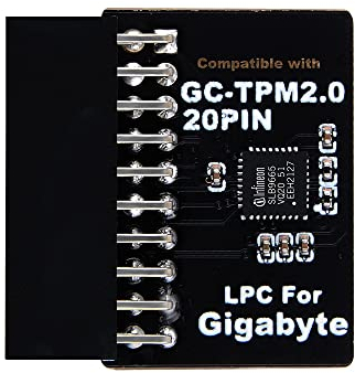 NewHail Módulo TPM2.0 LPC de 20 pines con Infineon SLB9665 para placa base Gigabyte compatible con GC-TPM2.0