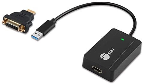 SIIG USB to HDMI Adapter, DisplayLink Chipset, USB 3.0 to HDMI 2K 2560x1440 50Hz Video Converter- for Windows and Mac, PC, Laptop, Desktop, Monitor, and TV (JU-H30H11-S1)