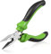 SPEEDWOX Mini Long Nose Pliers with Wire Cutter, Precision Fine Beading Pliers with Non-Serrated Jaws, Precision Jewelry Making Tool for Small Object Gripping